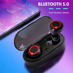 TWS trådlösa hörlurar Sport Earphone 5.0 Bluetooth Headset Microphone Phone Wireless Earbuds For Phone Xiaomi Huawei