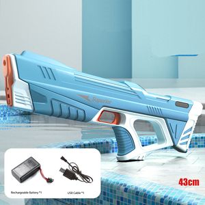 Sand Play Water Fun Summer Fully Automatic airsoft pistol Electric Water Gun Glock Continuous Firing Space Party Game Splashing Kids Toy Boy Gift 230721