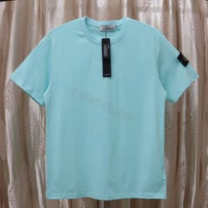 Mens Tshirts Stones Island 브랜드 남성 Tshirts 고품질 디자이너 후드 맨 스톤 티셔츠 남성 스웨트 셔츠 나침반 슬리브 Tshirt 풀 오버 까마귀 청소 Cllx