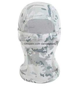 3D kamouflage cykling full ansiktsmask camo headgear balaclava nackmasker för jakt fiske camping uv skydd mask grossist