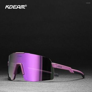 Solglasögon KDEAM Bike Cycling Polariserade cykelglasögon Sport Män TR90 Fram Shades Mtb Road Riding Eyewear Protection Goggles