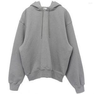 Bluzy męskie Wysokiej jakości swobodny mężczyzna podwójny kaptur pusty w stylu Sweter Pullover Mężczyźni