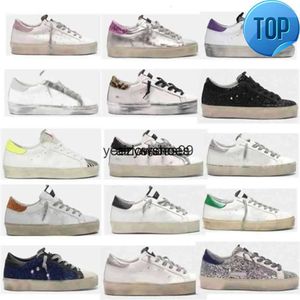 Goldenss Gooses Hi Sneakers Designer Casuary Shoes ClassicDo -Eld Dirty Shoe Double Height Bottom Trainer