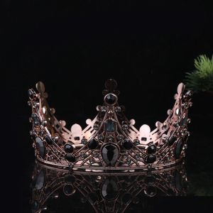 Party Decoration Wholesale Mini Crown Tiara Cake Topper Crystal Children Hair Ornaments For Birthday Baby Shower Kd Drop Delivery Ho Dhvmx