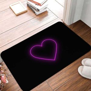 Carpets Pink Heart Pattern Door Mat Anti-slip Washable Bedroom Living Room Floor Mats Carpet Rug Decor Bathroom Alfombra