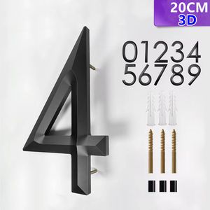 Other Home Decor 3D Floating House Numbers 20cm/8 Inches Doorplate Address Sign Plate Outdoor Street Door Plaque Number For Home 0-9 230721