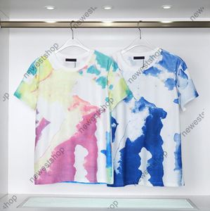 23SS Designer mass tees clássicos cor de graffiti tigra de luxo masculino masculino de algodão Casuais Tee Cores e azul 2xl xxl