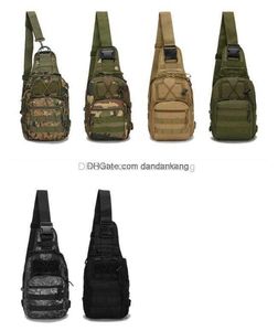 Taktik Molle Sling Torbaları Omuz Sırt Çantası 600D Naylon Su Geçirmez 8L Büyük Kapasiteli Çanta Çantası Unisex Spor Göğüs Çantası