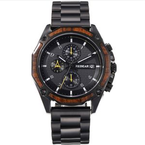 Casual Style Stainless Steel Multifunctional MensWatch Calendar Luminous Life Waterproof Quartz Watches Resistant Scratch Cool Man2217