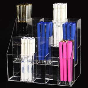 Hooks & Rails Clear Acrylic 3 Layers 15 Grids Nail Polish Rack Holder Eyeliner Organizer Storage Makeup Tools Pencil Box Display S308j