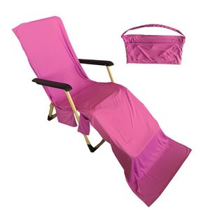 asciugamano freddo Asciugamani in microfibra sedia a sdraio calda e asciutta coprispiaggia set reclinabile ghiaccio 370g 75x210cm viola blu e rosa rossa294S