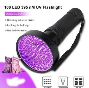 Violet Torch flashlight 395Nm Led Amber Black Detector Dental 395 Aluminum Ultraviolet Purple lights Portable Scorpion 100 Uv Flashlights lamp