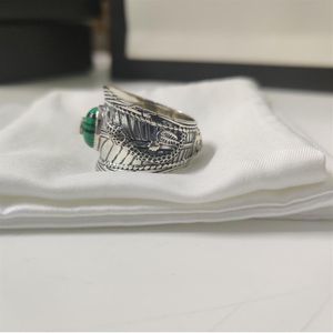 2020 G New Gemstone Ring 고품질 실버 925 링 인기 합금 커플 링 패션 보석 공급 282n