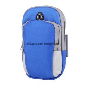 Multi-function bags outdoor sports arm belt running riding waterproof phone keys money storage bag camping hiking arms packs portable pocket case