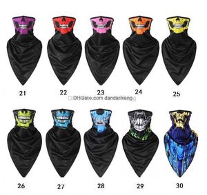 30 Style Summer Cycling Skull Mask Evil Devil NeckerChief Tactical Cosplay Ghost Skull Hood 3D Cartoon Dustproare Bicycle Sports Masks