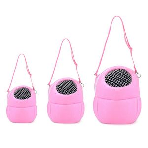 Pink Small Animal Carriers Coral Fleece Pet Hamster Accessory Chinchilla Bunny Product Hedgehog Plush House Squirrel Rabbit Cage2812