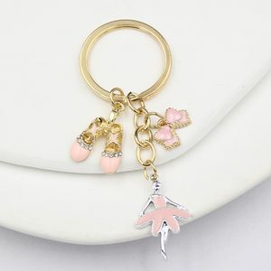 Großhandel Ballerina-Schlüsselanhänger, Ballettschuh-Schlüsselanhänger, Schlüsselanhänger, Autoschlüsselhalter, Airpod-Anhänger, Taschenanhänger, Zubehör, Schmuck, Geschenk für Ballerina-Tänzer