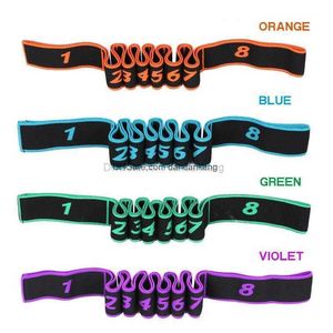 Fitness Stretch Bands Frauen Mädchen Kinder Training Widerstand Band Digital Gummi -Stretchgürtel Danzen Schulterübungsgurt Sportler Sportlieferant Euipment