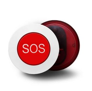 Trådlös SOS Emergency Button 433MHz 315MHz EV1527 Säkerhetslarm Sensor Vattentät smart Call Alert Patient Hjälp System för hemarbete Kontors sjuksköterska sjukhus DHL