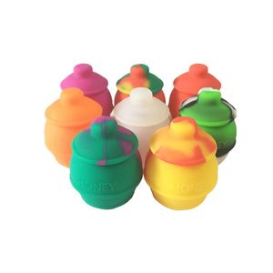 Sample Silicone Jar Dab Container 35 Ml Honey Bee Pot Silicon Containers Oil Holder Vaporizer 1 Piece333Y