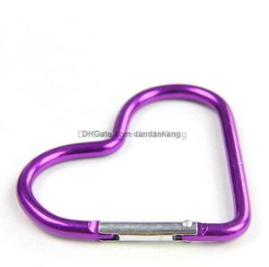 Heart Shaped Carabiner Aluminum Alloy Outdoor Survival Hook Buckle Camping Backpack/Bottle Hanging buckle