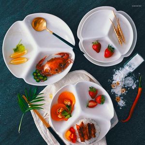 Пластины Candy Color Ceramic Divider Bowl Детская домашняя школа разделение домохозяйства фруктовые десерт сухой пластина