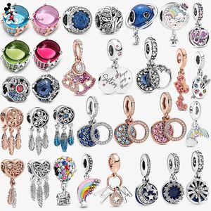 925 Silver Fit Pandora Charm 925 Bracelet Gosikee S925 Charms for Pandora Charm 925 Silver Beads Charms