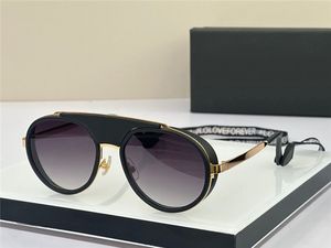 Neue Modedesign-Sonnenbrille 2210 runder Retro-Rahmen mit seilfarben beschichteter Linse, avantgardistische, beliebte UV400-Schutzbrille