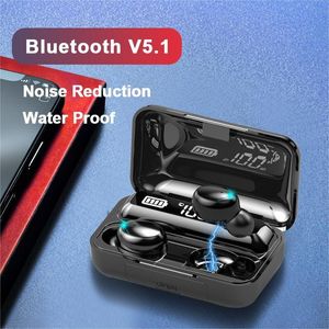 Bluetooth słuchawki bezprzewodowe słuchawki z mikrofonami HiFi stereo sportowe wodoodporne zestawy słuchawkowe do smartfona