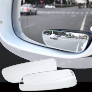 360 Frameless Blind Spot Mirror Car Styling vid vinkel HD -glas konvex bakifrån parkering speglar245e