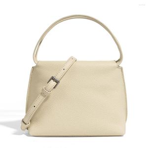 Evening Bags Women's Bag Niche Design Shoulder Ladies 2023 Japan And South Korea Genuine Leather Handbag Fashion Diagonal