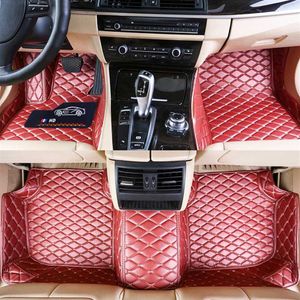 Материал Custom Fit Car Mats Специальный водонепроницаемый кожаный экологичный материал для модели автомобиля и сделайте 3 кусочки полного набора Pink220s