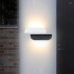 Wandleuchte 10W LED AC86-256V Indoor Outdoor Wasserdicht IP65 Treppe Schlafzimmer Garten Flur Wohnzimmer Moderne minimalistische Wandleuchte