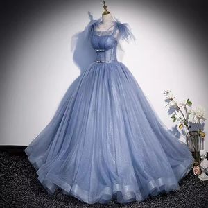 Роскошное вечернее платье Длинное Quinceanera Prom Plants Scoop Смотажи