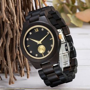 Wooden Wrist Watches for Women Fashion Quartz Wristwatches Wedding Day Anniversary Gift for Wife Engraved Girlfriend Wood Wacth