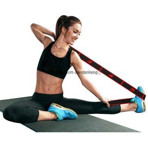 Ginnastica Latino per adulti Fasce di trazione elastiche Pilates Yoga Fascia di resistenza all'allungamento Esercizio fitness Cinture per allenamento di danza Crossfit Cinturino per allenamento in palestra