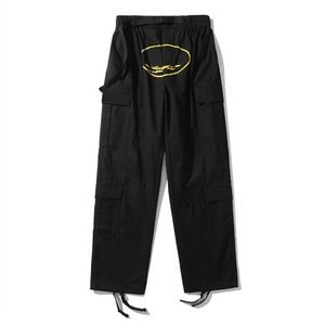 Männer Hosen Auto Herren Streetwear Hip Hop Gedruckt Casual Hosen Militär Retro Multi-taschen Gerade Lose Overalls Paar Sportlvoo