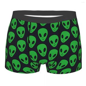 Underbyxor boxare män underkläder manliga trosor shorts grönt främmande ufo bekväm homme
