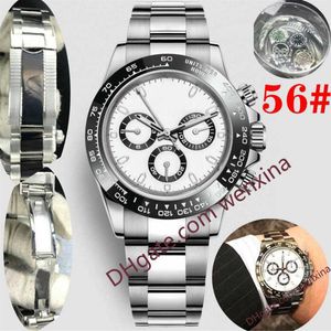 40mm su geçirmez erkek saatler 20 renkli yüksek kaliteli 2813 otomatik saat seramik çerçeve 316L çelik yok kronograf montre de lüks wr255s