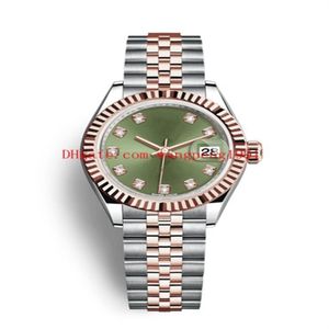 relógios femininos femininos automáticos mecânicos 31mm 36mm 279173 279175 18K ouro rosa 2813 movimento relógios de pulso feminino2740