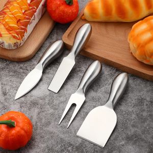DHL Fast 4pcs/6pcs/Set Paslanmaz Çelik Peynir Bıçak Bıçağı Cheesecake Fork Mutfak Çatal Teşhis Pişirme Araçları