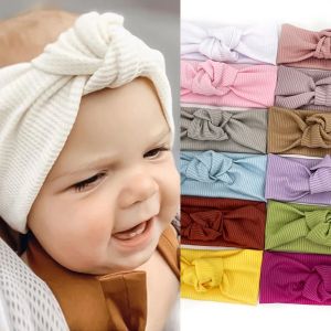 Personalisierte Baby-Band-Knoten-Stirnbänder Kleinkind-Turban-Kleinkind-Mädchen-Haarband-Zubehör M4259ZZ