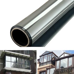 One Way Mirror Privacy Reflection 15% Tint Window Film Solar Energy Save Building Glass Film Home Window Sticker Sun Film 1M 50CM 271E