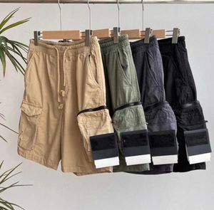 Męskie designerskie spodenki Pockets Praca pięcioczęściowe spodnie damskie letnie spodnie dresowe wielofunkcyjne Krótki swobodny luźne luźne kamienie na wyspie bawełniane 622ess