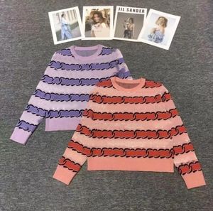 Kvinnors tröjor Casual V-Neck Loose Jacket Cardigan Luxury C Letter Brand Designer Sweater Overized Tops