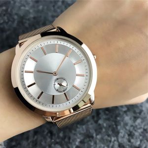 Смотрение брендов Women Lady Men Unisex Lovers 'Steel Metal Metal Band Quartz Forist Watch AR18203H