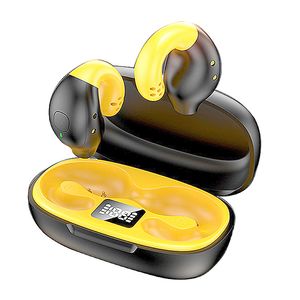 Костяная проводимость беспроводной мини -наушники Bluetooth Binural Stereo Headphone Шумовая отмена игровой светодиодный ушной ушной наушник для Samsung iPhone наушник iPhone