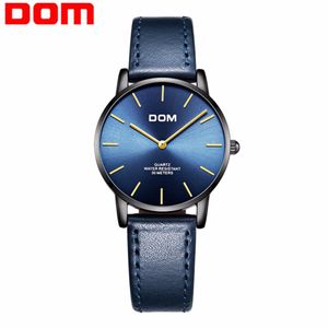 DOM Ultra Thin Ladies Watch Brand Luxury Women Watch Tawraney Rose Gold из нержавеющей стали Quartz Watch Watch Femme G-36BL-1MT292P