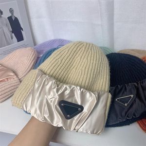 2021 gorro masculino feminino gorros de tricô de lazer parka boné de cobertura de cabeça amantes ao ar livre moda inverno chapéus de malha 8 cores287n