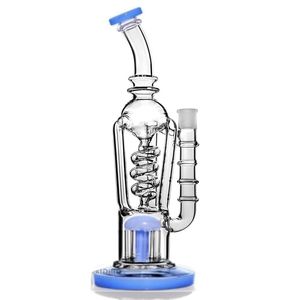 narghilè bong vetro vetro spesso elica perc riciclare piattaforme petrolifere albero braccio filtro perc vetro tubo tubi acqua con giunto 14mm